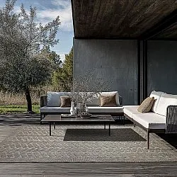 Koberec do interiéru a exteriéru - Aria (šedá)