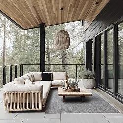 Koberec na vnútorné a vonkajšie použitie - Arlo (šedá)