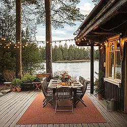 Koberec pre interiér a exteriér - Arlo (oranžový)