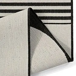 Koberec do interiéru a exteriéru - Aurora (čierna/biela)