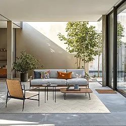 Koberec na interiér a exteriér - Beau (žltý)
