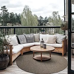 Okrúhly koberec - Indoor/Outdoor Bennett (béžová)