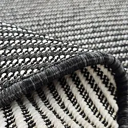 Okrúhly koberec - Indoor/Outdoor Bennett (čierna)