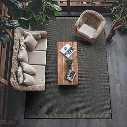 Koberec na interiér a exteriér - Bennett (čierny)