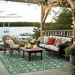 Koberec na interiér a exteriér - Brussels Ocean (zelený)