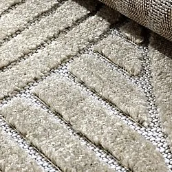 Kruhový koberec - Indoor/Outdoor Devon (béžový)