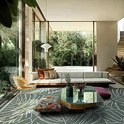 Koberec na vnútorné a vonkajšie použitie - Francis (zelený)