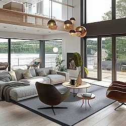 Koberec na vnútorné a vonkajšie použitie - Sortelha (čierny)