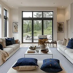 Koberec na vnútorné a vonkajšie použitie - Sortelha (modrý)