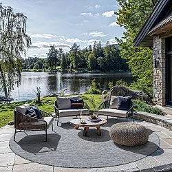 Kruhový koberec - Monsanto (šedý)