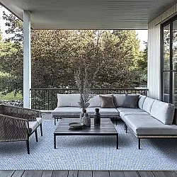 Koberec na interiér a exteriér - Tromsø (modrý)