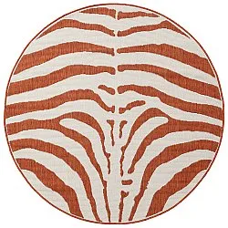 Kruhový koberec - Indoor/Outdoor Winona (oranžový)