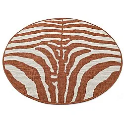 Kruhový koberec - Indoor/Outdoor Winona (oranžový)