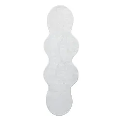Vågig Gångmatta - Aranga Super Soft Fur (vit)