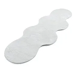 Vågig Gångmatta - Aranga Super Soft Fur (vit)