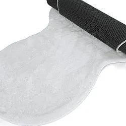 Vågig Gångmatta - Aranga Super Soft Fur (vit)