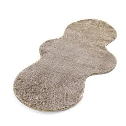 Vågig Gångmatta - Aranga Super Soft Fur (brun)