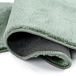 Vågig Gångmatta - Aranga Super Soft Fur (grön)