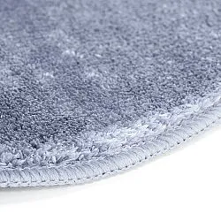 Vågig Gångmatta - Aranga Super Soft Fur (stålblå)