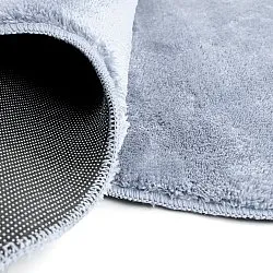 Vågig Gångmatta - Aranga Super Soft Fur (stålblå)