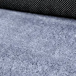 Vågig Gångmatta - Aranga Super Soft Fur (stålblå)