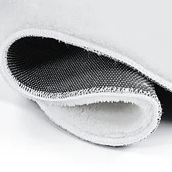 Vågig Gångmatta - Aranga Super Soft Fur (vit)