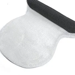 Vågig Gångmatta - Aranga Super Soft Fur (vit)