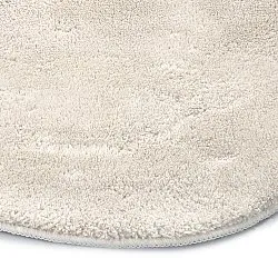 Vågig Rund Matta - Aranga Super Soft Fur (beige)