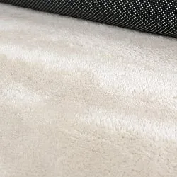 Vågig Rund Matta - Aranga Super Soft Fur (beige)