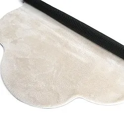 Vågig Rund Matta - Aranga Super Soft Fur (beige)