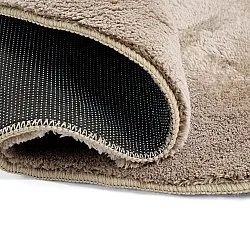 Vågig Rund Matta - Aranga Super Soft Fur (brun)