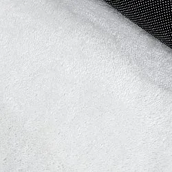 Vågig Rund Matta - Aranga Super Soft Fur (vit)