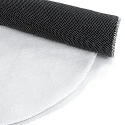 Vågig Rund Matta - Aranga Super Soft Fur (vit)