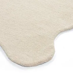 Vlnitý vlnený koberec - Diu Hand Tufted Wool Premium (krém)