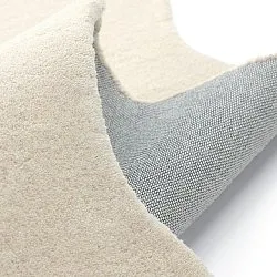 Vlnitý vlnený koberec - Diu Hand Tufted Wool Premium (krém)