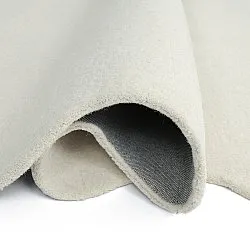 Vlnitý vlnený koberec - Diu Hand Tufted Wool Premium (biely)