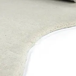 Vlnitý vlnený koberec - Diu Hand Tufted Wool Premium (biely)