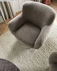 Vlnený koberec - Avafors Wool Bubble (béžový)