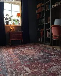 Koberec Wilton - Idri (červená/multikolorová)