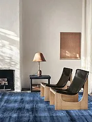 Koberec z viskózy - Jodhpur Špeciálna Luxusná Edícia (modrá)