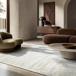 Viskózový koberec - Jodhpur Špeciálna Luxusná Edícia (offwhite)