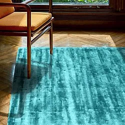 Viskózový koberec - Jodhpur Špeciálna Luxusná Edícia (tyrkysová)