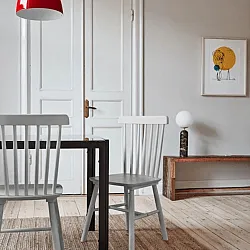 Pinnstol - Elsa (ljusgrå) - 2 st
