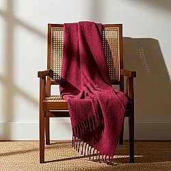 Dečky - Dečka z vlnenej zmesi - Samantha (tmavočervená)