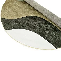 Kruhový koberec - Barcelona (hnedý)