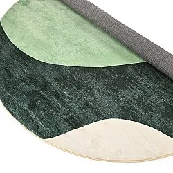 Kruhový koberec - Barcelona (zelený)