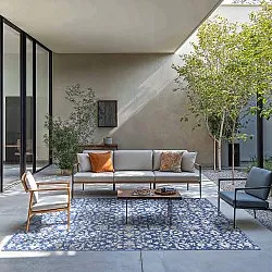 Koberec na interiér a exteriér - Brussels Ocean (modrý)