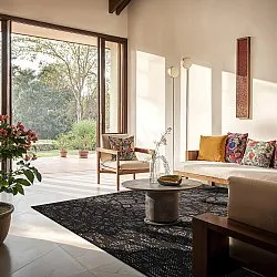 Koberec pre interiér a exteriér - Brussels Diamond (čierny)