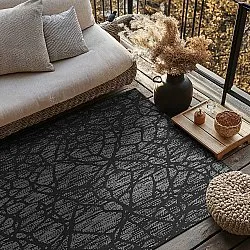 Koberec pre interiér a exteriér - Brussels Diamond (čierny)