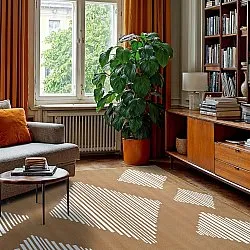 Koberec Wilton - Carmen (hnedá/biela)